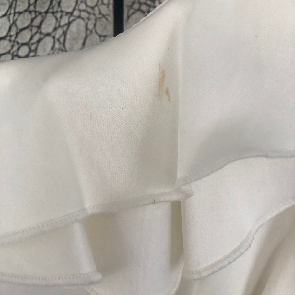 Tweeze Me Juniors Ivory Ruffle Dress Size 3 - Picture 7 of 7